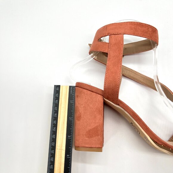Chinese Laundry Womens Size 8.5 Microsuede Block Heels Dress‎ Sandals Shoes - Picture 12 of 13